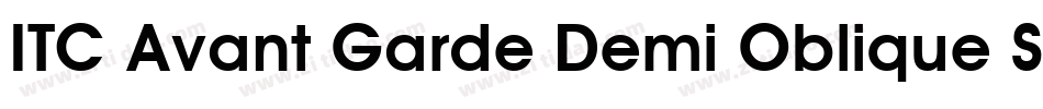 ITC Avant Garde Demi Oblique SWA字体转换